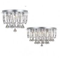 Telbix-Sandro CTC5 & 9-CH Ceiling Light - Chrome 